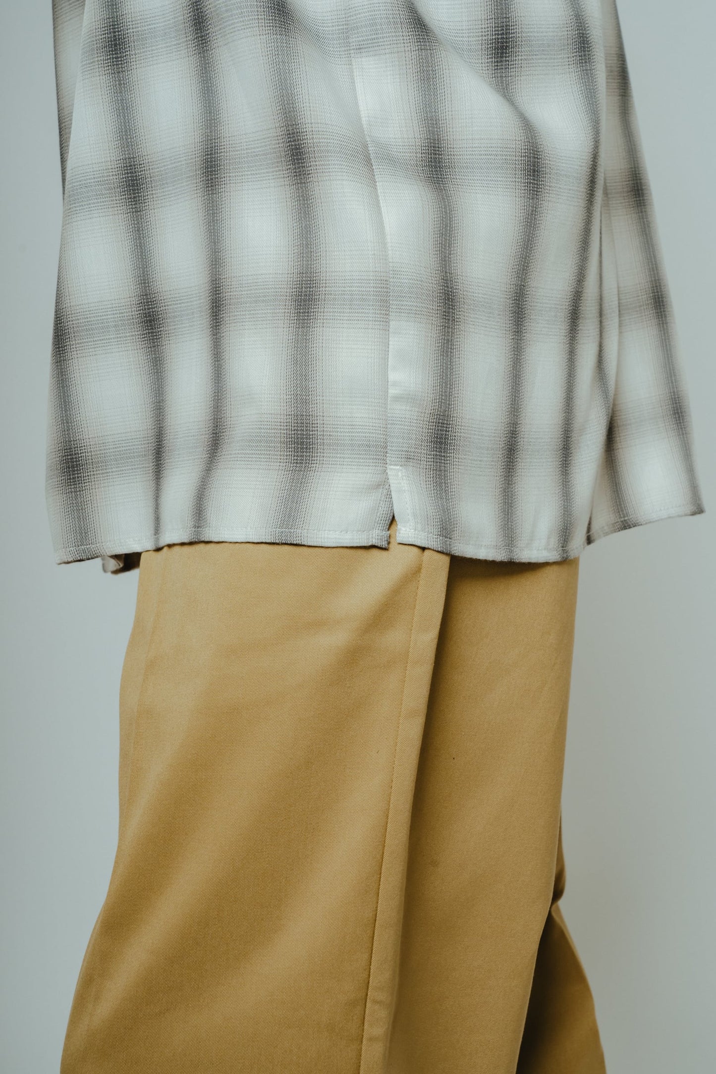 Rayon Mix Ombre Slit S/S Shirts