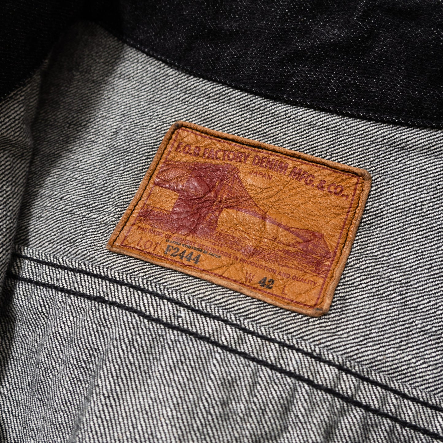 F2444 SELVEDGE DENIM 3rd JKT (BLACK DENIM)