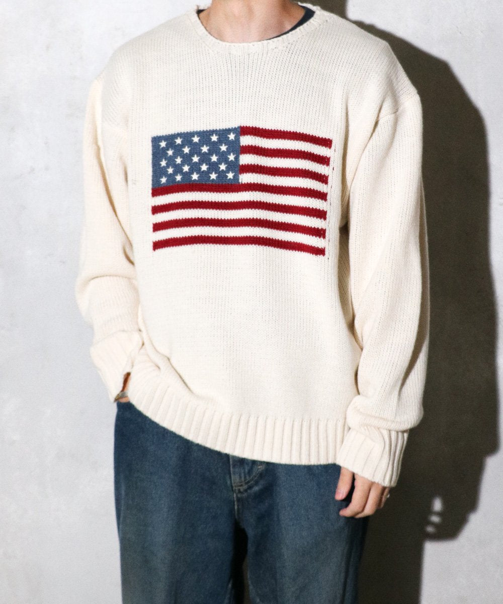 FLAG CREW SWEATER