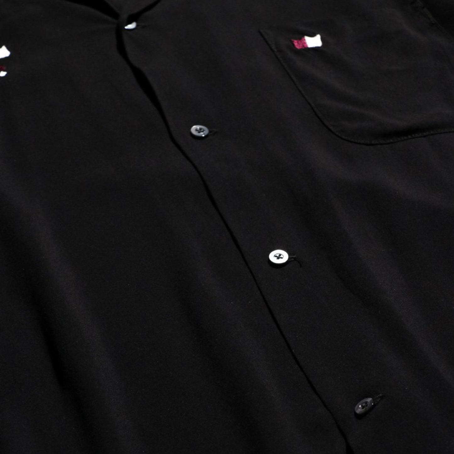 TOWNCRAFT EMBROIDERY LOOP COLLAR SS SHIRTS