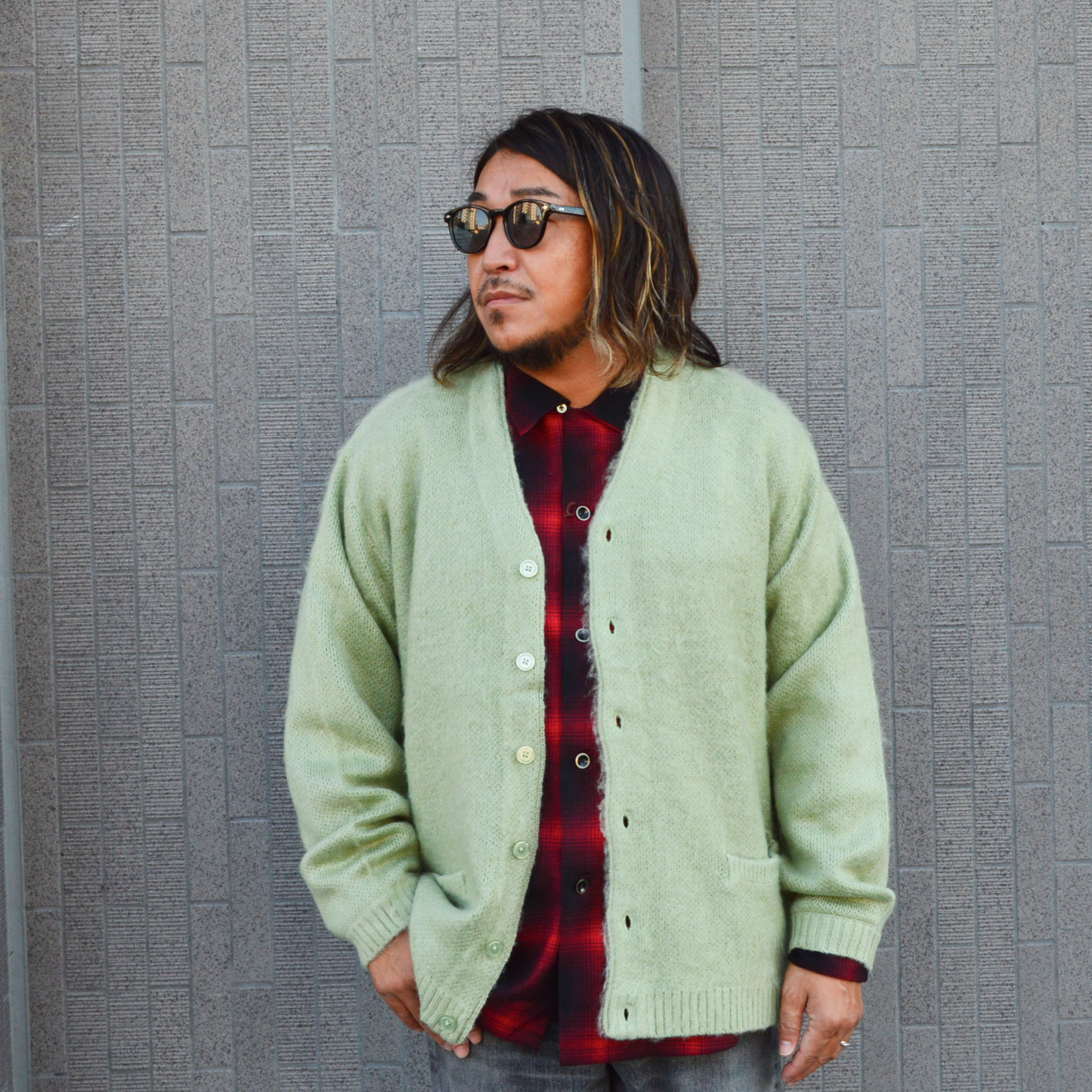 SHAGGY COLOR CARDIGAN