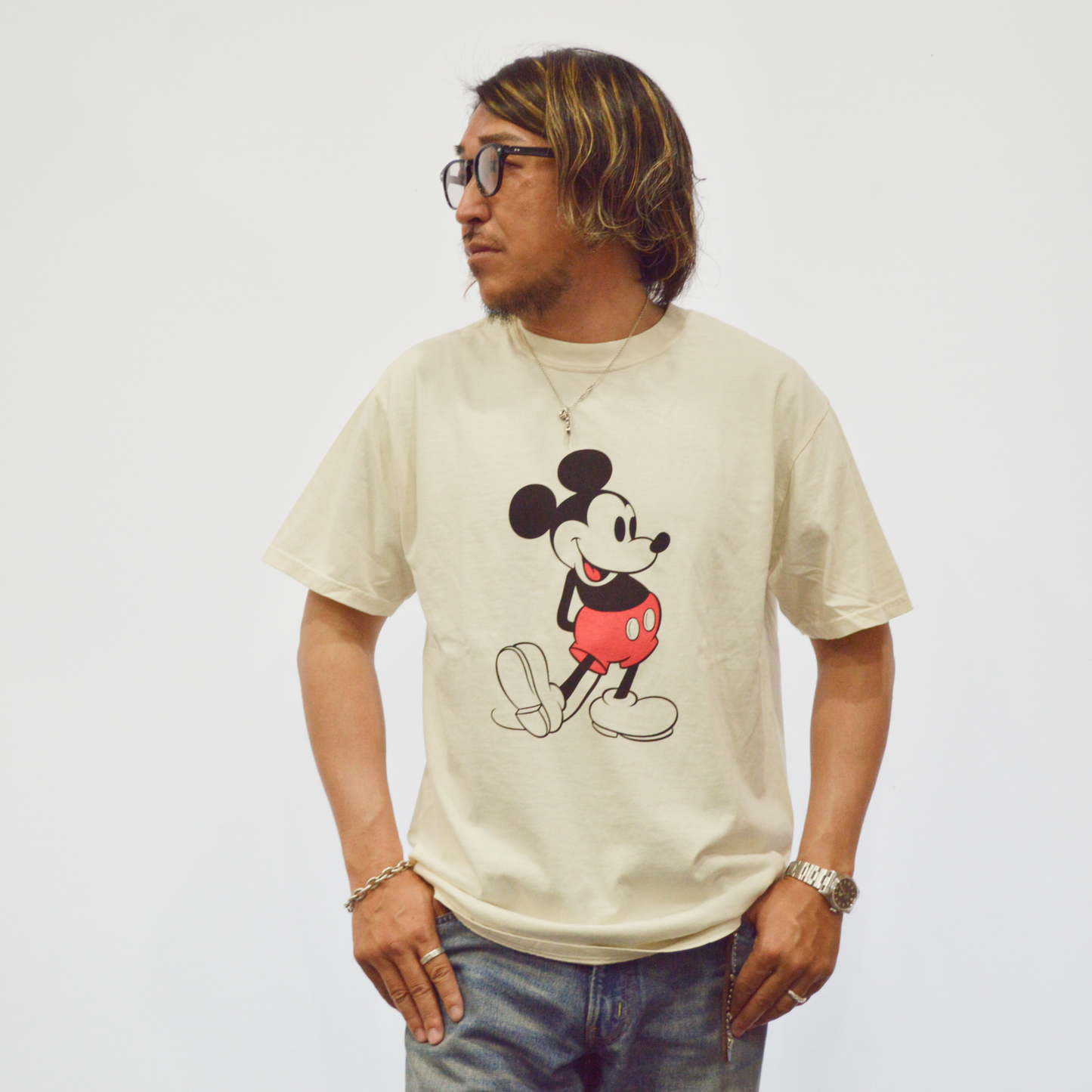 HOUSTON ミッキープリントTEE