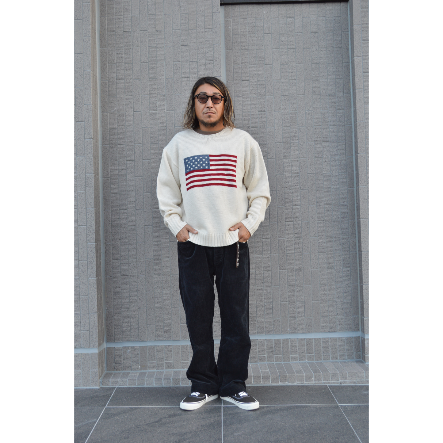 FLAG CREW SWEATER