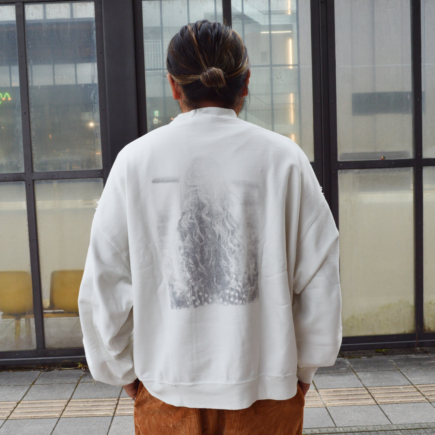 レミレリーフ ダブルSP加工裏毛クルー(PHOTO)
