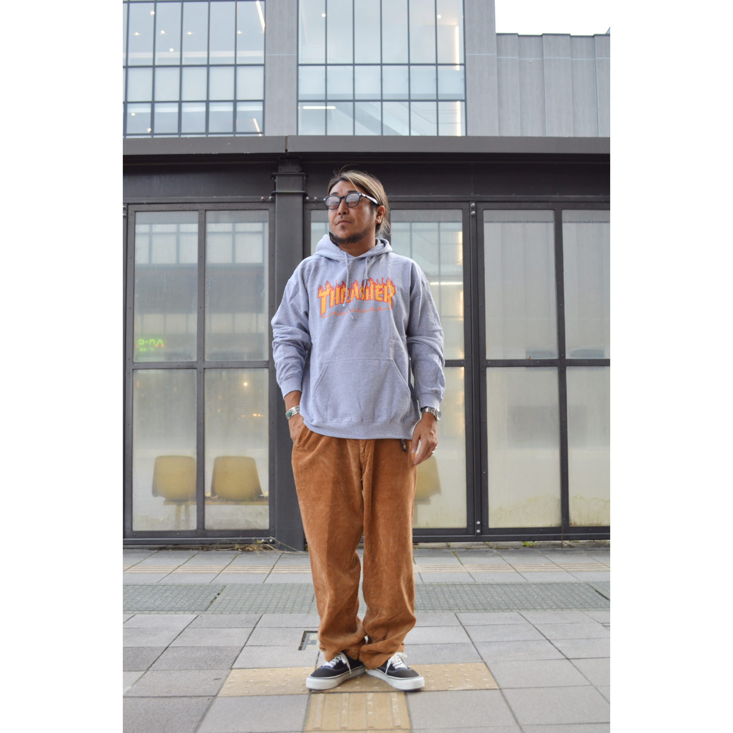 THRASHER FLAME HOODIE