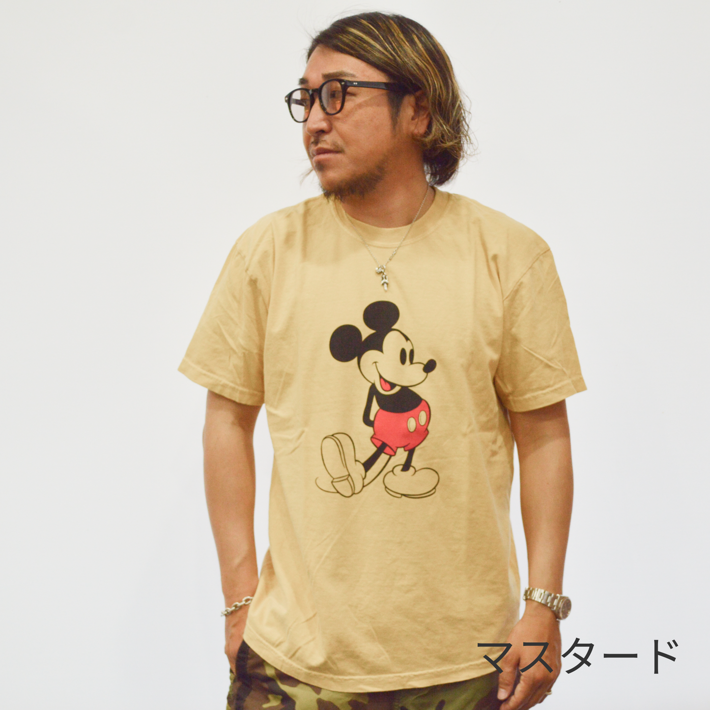 HOUSTON ミッキープリントTEE
