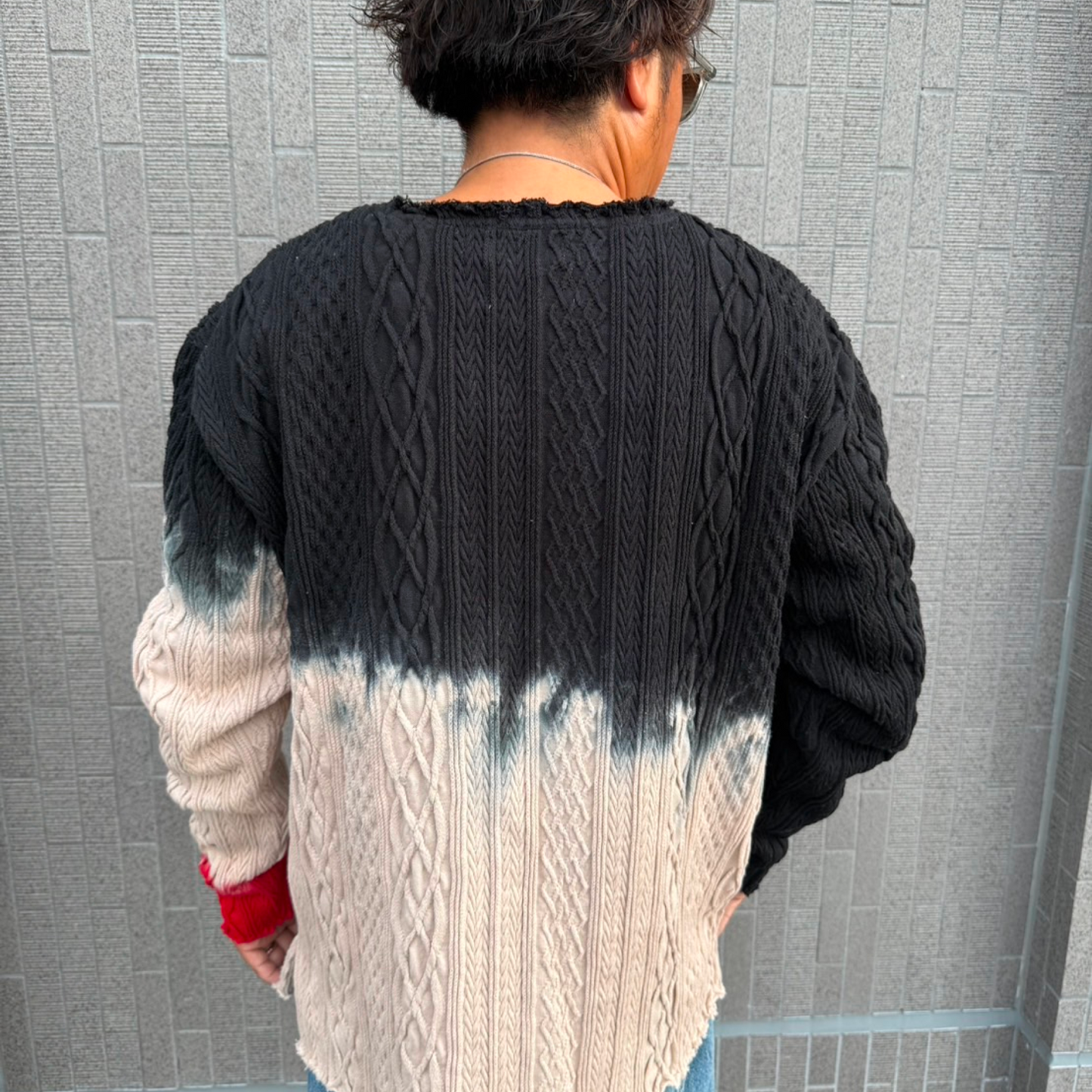 TIE DYE CABLE CUT-OFF