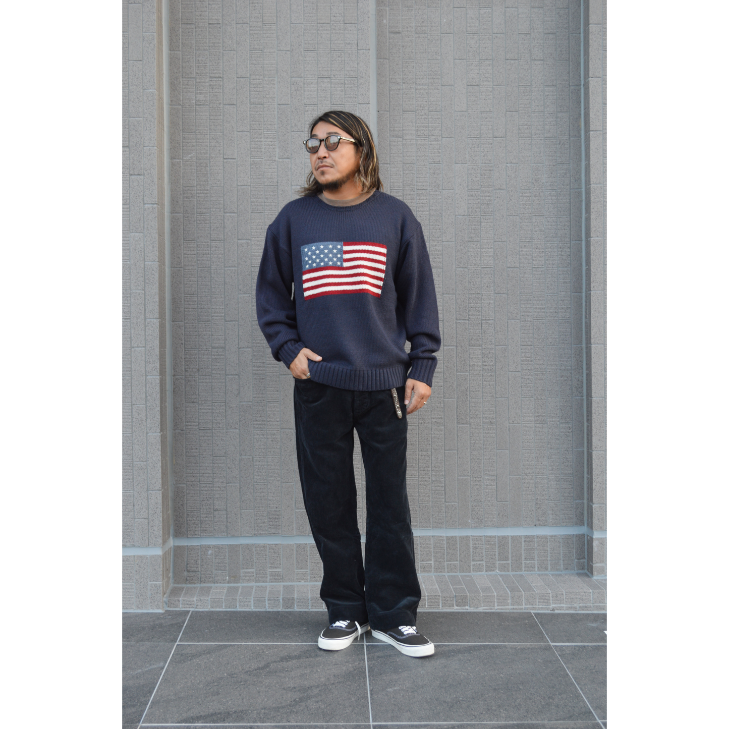 FLAG CREW SWEATER