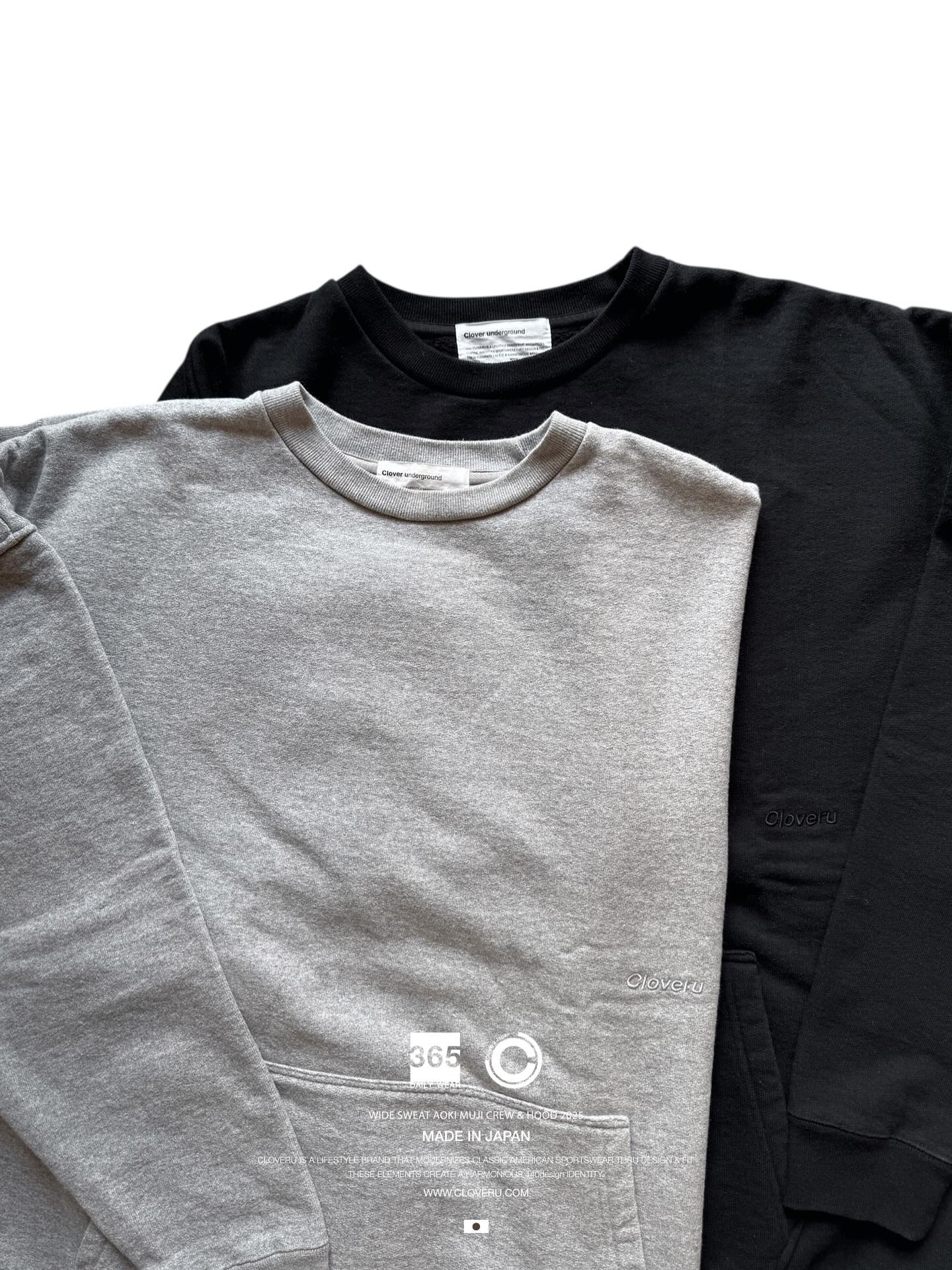 CLFW-2501 Wide Sweat AOKI MUJI Crew 25