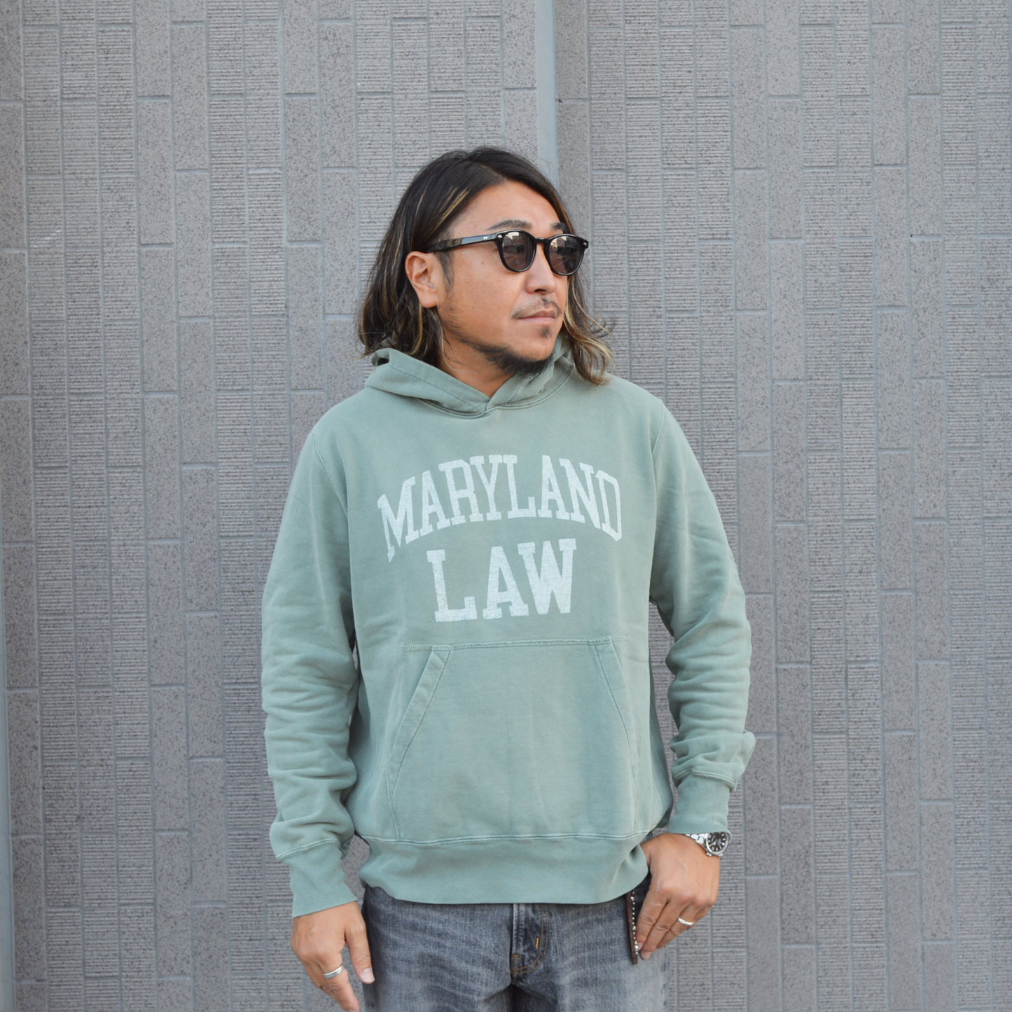 SP加工裏毛パーカー(MARYLAND)