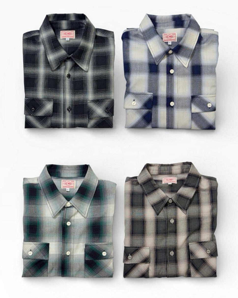 Rayon Mix Ombre Slit L/S Shirts