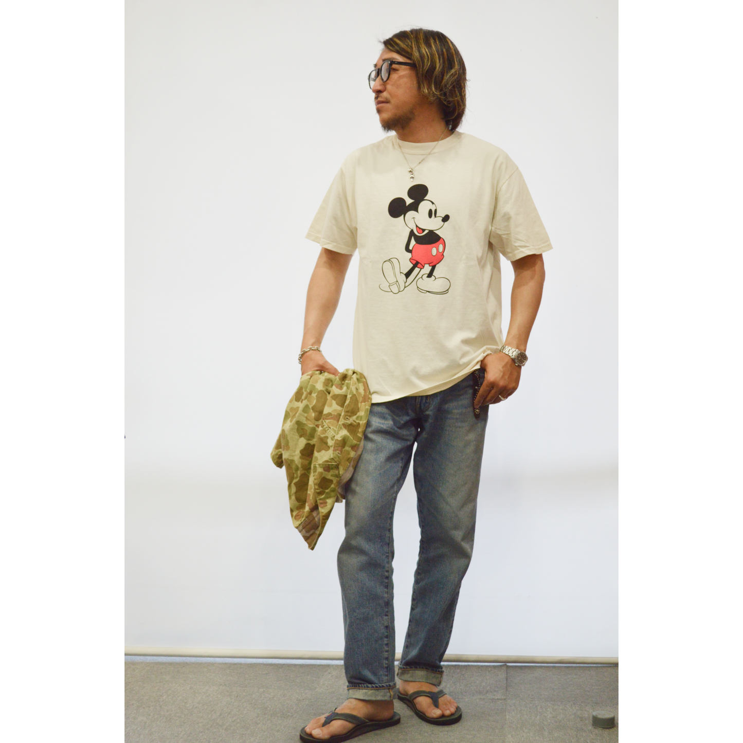 HOUSTON ミッキープリントTEE