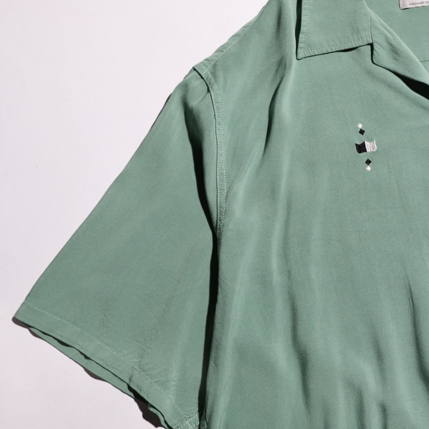 TOWNCRAFT EMBROIDERY LOOP COLLAR SS SHIRTS