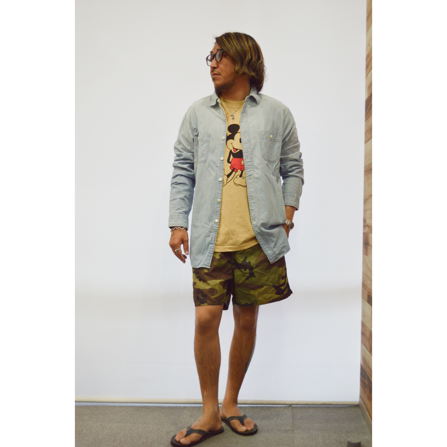 HOUSTON ミッキープリントTEE