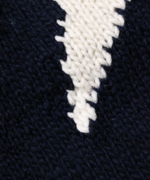 STAR HAND KNIT ROLL CREW