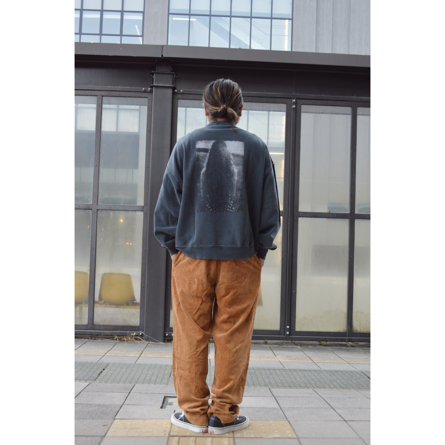 レミレリーフ ダブルSP加工裏毛クルー(PHOTO)