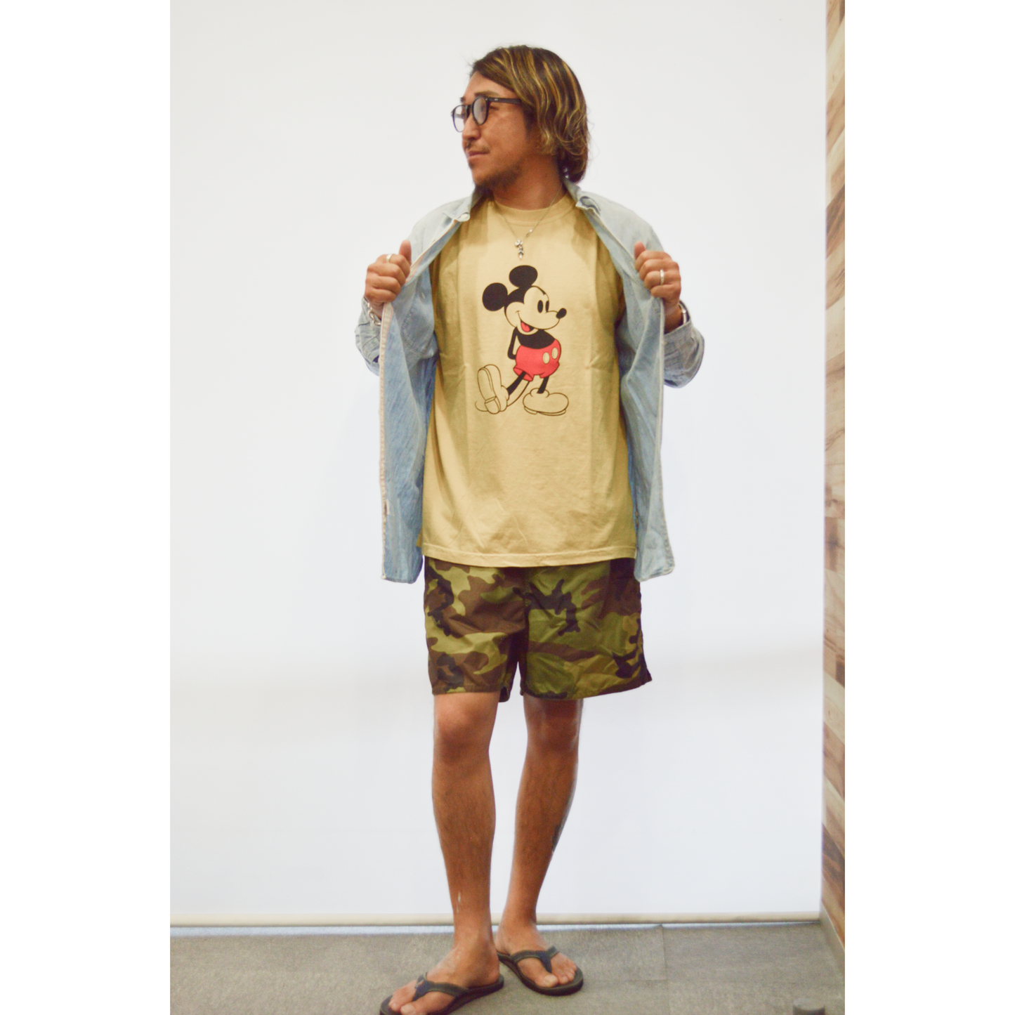 HOUSTON ミッキープリントTEE