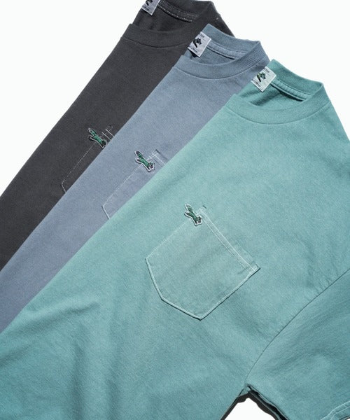 THE FOX OVER-DYE POCKET TEE
