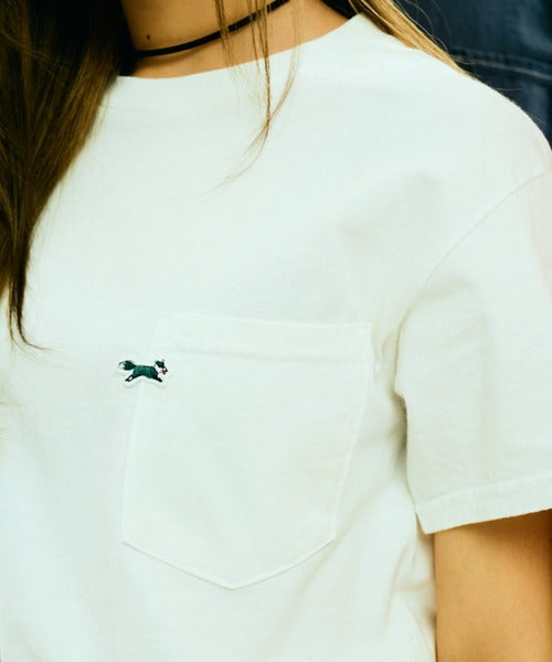 THE FOX OVER-DYE POCKET TEE