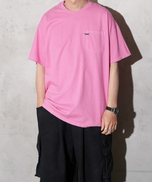THE FOX OVER-DYE POCKET TEE