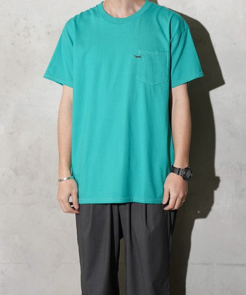 THE FOX OVER-DYE POCKET TEE