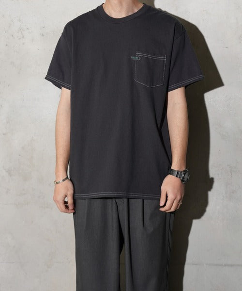 THE FOX OVER-DYE POCKET TEE