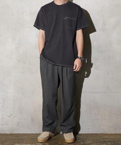 THE FOX OVER-DYE POCKET TEE