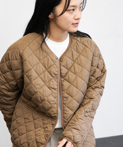 FOX STANDARD QUILT CREW CARDIGAN