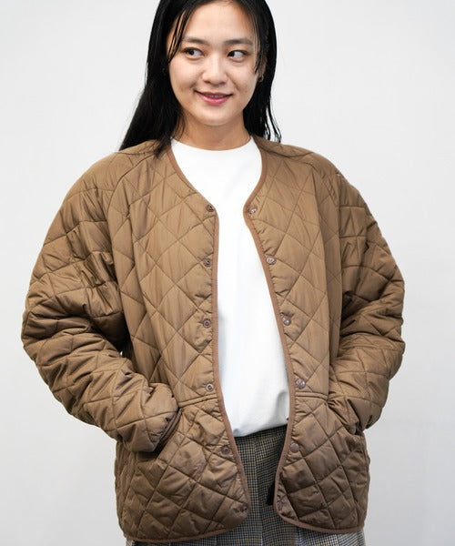 FOX STANDARD QUILT CREW CARDIGAN