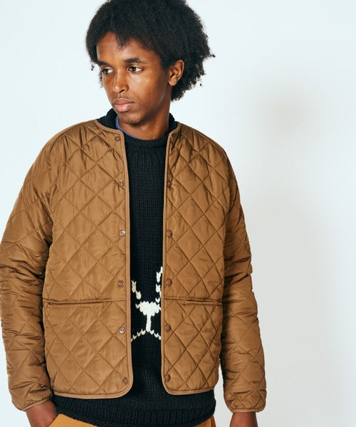FOX STANDARD QUILT CREW CARDIGAN