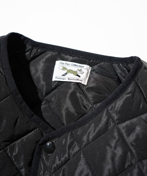 FOX STANDARD QUILT CREW CARDIGAN