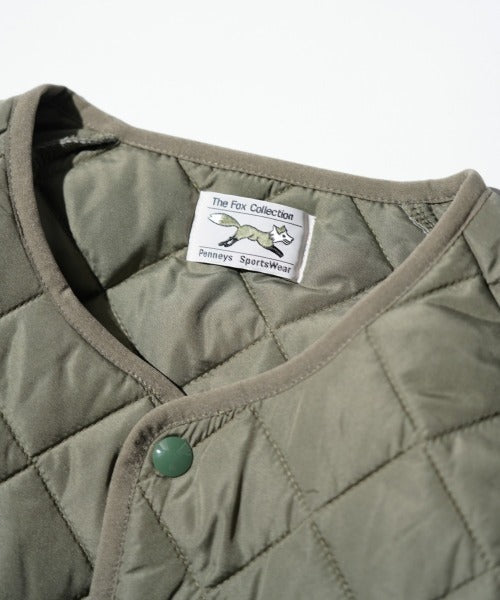 FOX STANDARD QUILT CREW CARDIGAN