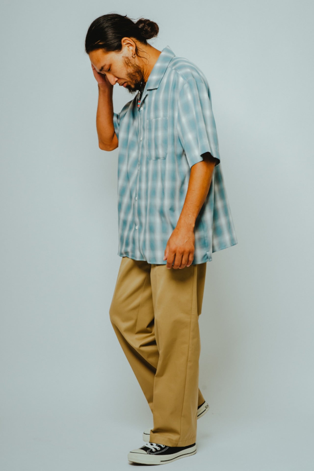 Rayon Mix Ombre Slit S/S Shirts