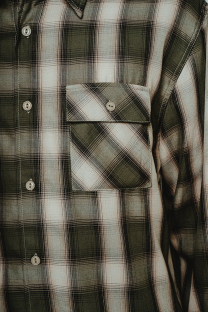 Rayon Mix Ombre Slit L/S Shirts