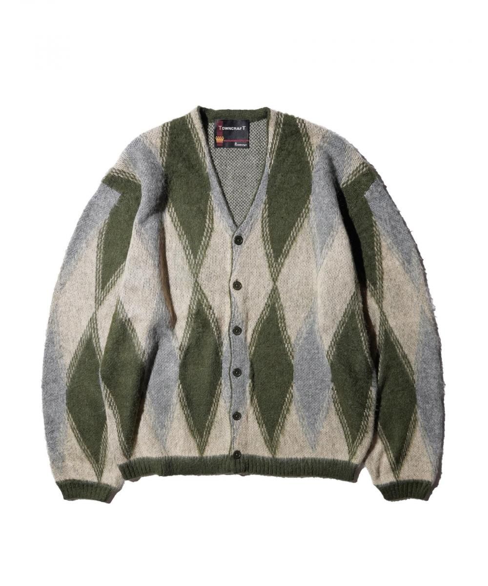 VINTAGE PATTERN SHAGGY CARDIGAN