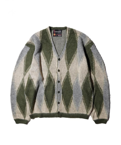 VINTAGE PATTERN SHAGGY CARDIGAN