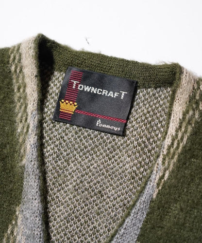 VINTAGE PATTERN SHAGGY CARDIGAN