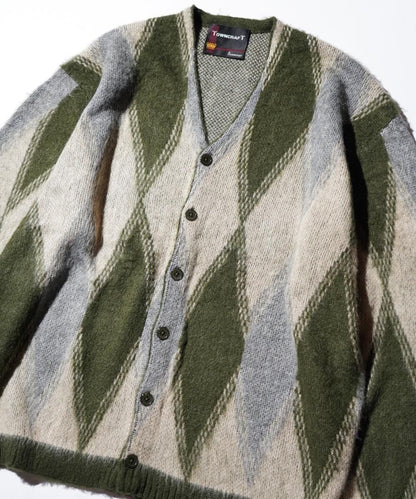 VINTAGE PATTERN SHAGGY CARDIGAN