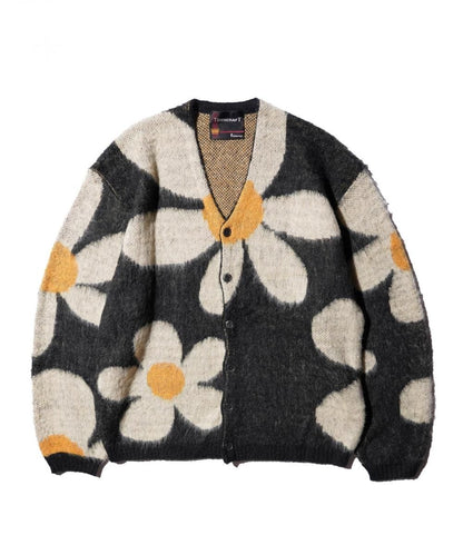 VINTAGE PATTERN SHAGGY CARDIGAN