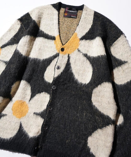 VINTAGE PATTERN SHAGGY CARDIGAN
