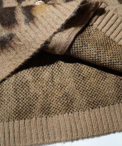 VINTAGE PATTERN SHAGGY CARDIGAN