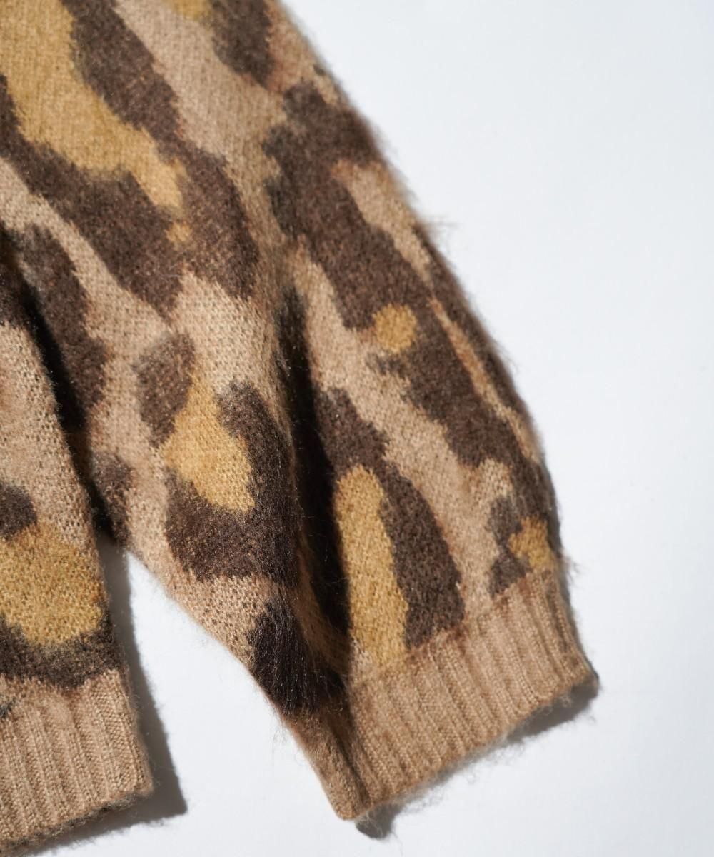 VINTAGE PATTERN SHAGGY CARDIGAN