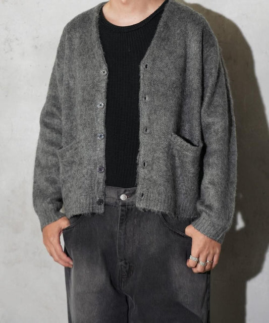 SOLID SHAGGY V CARDIGAN