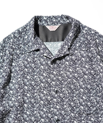 PRINTED LOOP COLLAR SS SHIRT