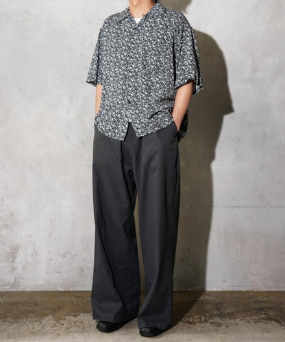 PRINTED LOOP COLLAR SS SHIRT