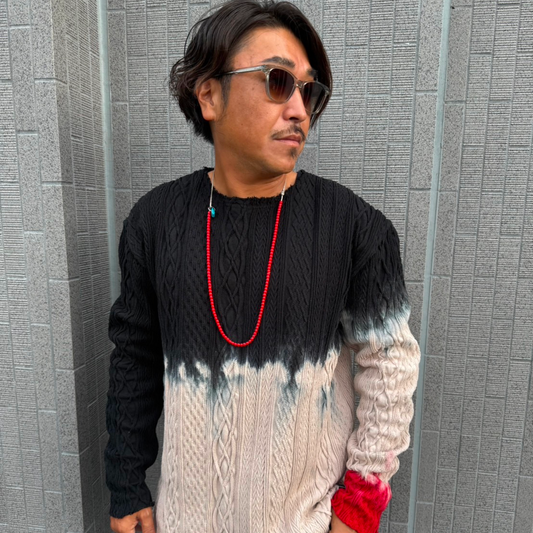 TIE DYE CABLE CUT-OFF