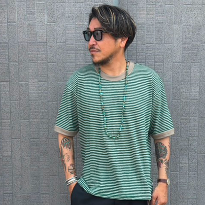 Seaview Linen Ringer S/S