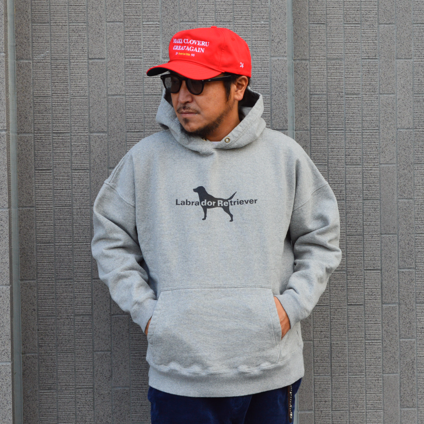 Wide Hood Sweat "LABRADOR"