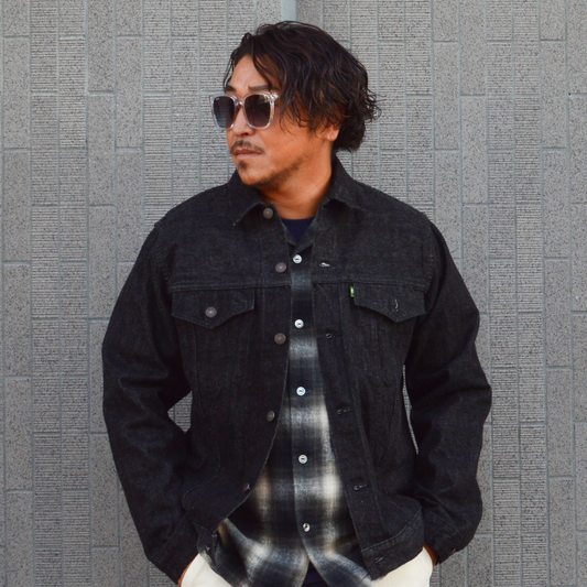 F2444 SELVEDGE DENIM 3rd JKT (BLACK DENIM)