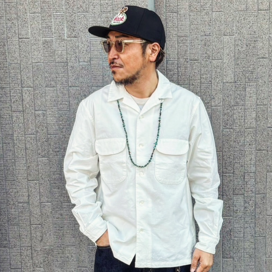 OPEN COOLLAR SHIRT F3514